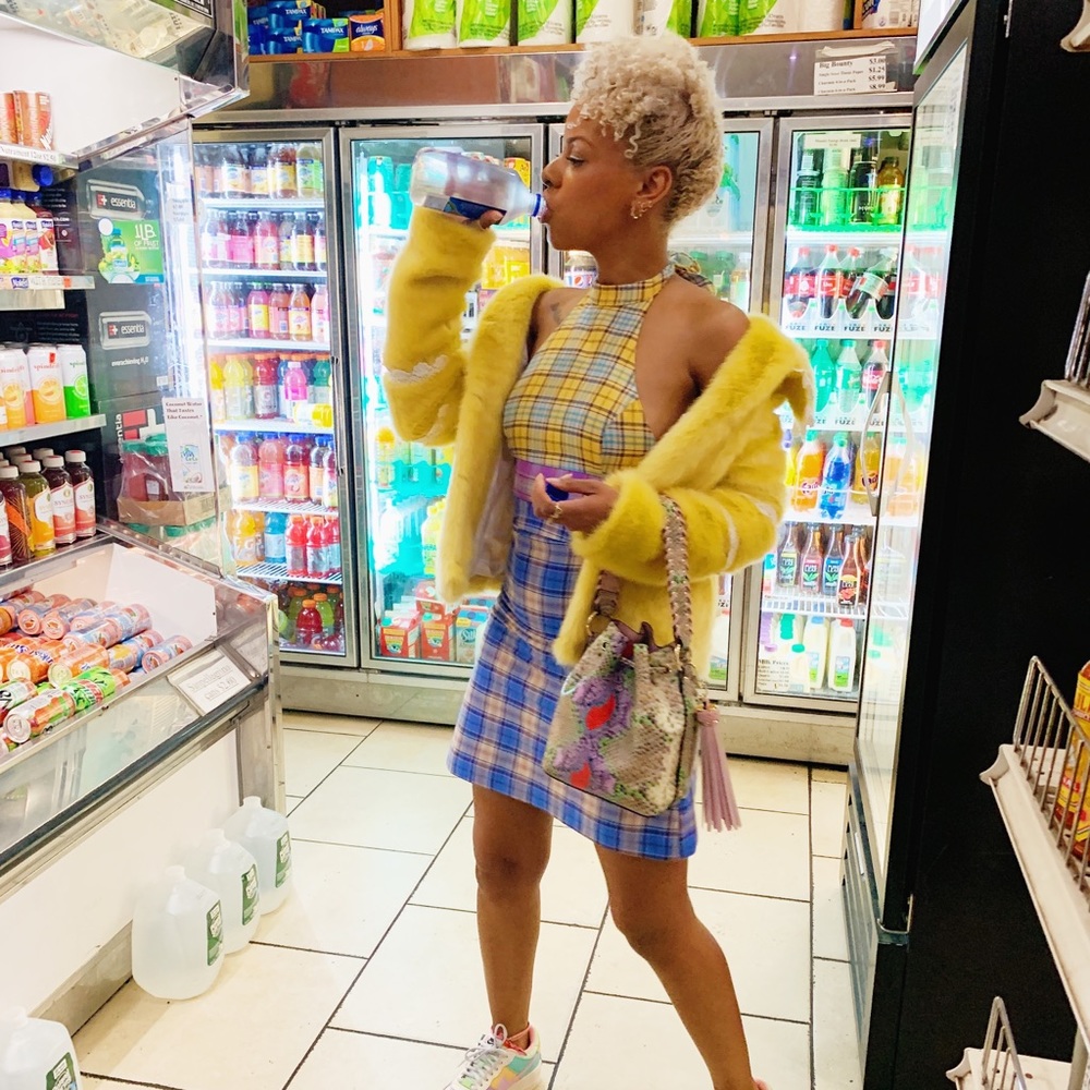 Urban Outfitters multi plaid dress